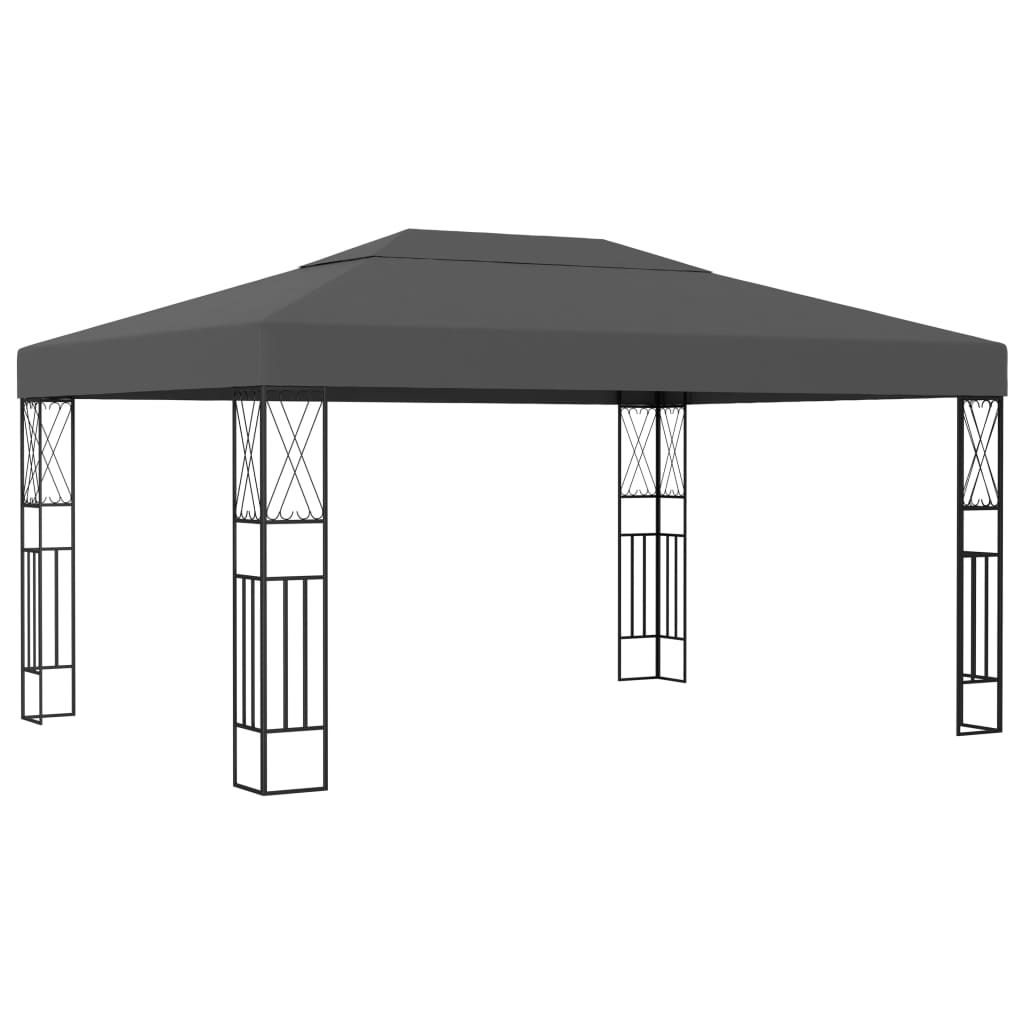 Vidaxl arbor 3x4 m antracit prach