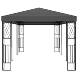 Vidaxl arbor 3x6 m prah antracita