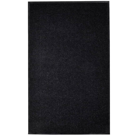 Vidaxl deurmat 117x220 cm pvc zwart