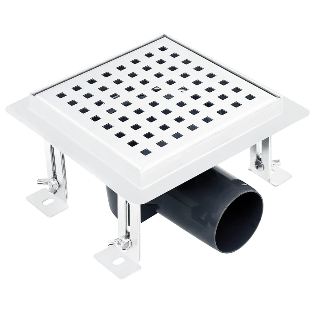 Vidaxl shower drain 15x15 cm stainless steel