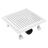 Vidaxl Doudeur de douche 23x23 cm en acier inoxydable