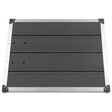 Vidaxl Buitendouchebak 80x62 cm HKC Gris en acier inoxydable