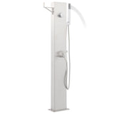 Vidaxl Tuindouchkekkap 110 cm en acier inoxydable