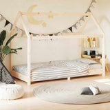 Vidaxl kinderbedframe massief grenenhout 70x140 cm