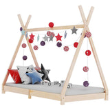 Vidaxl kinderbedframe massief grenenhout 80x160 cm