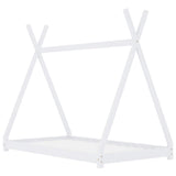 Vidaxl kinderbedframe massief grenenhout wit 80x160 cm