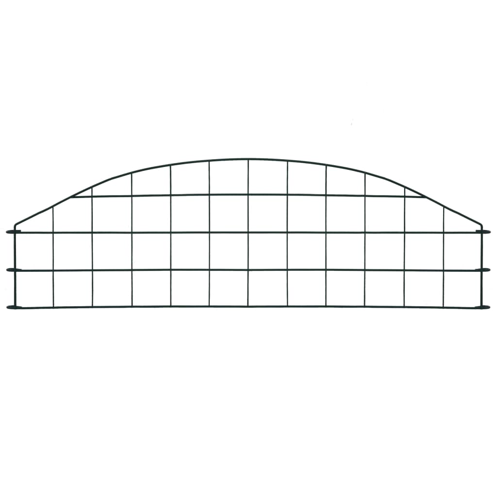 Vidaxl stängsel set bent 77,3x26 cm grönt