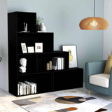 Vidaxl boekenkast kamerscherm 155x24x160 cm bewerkt hout zwart