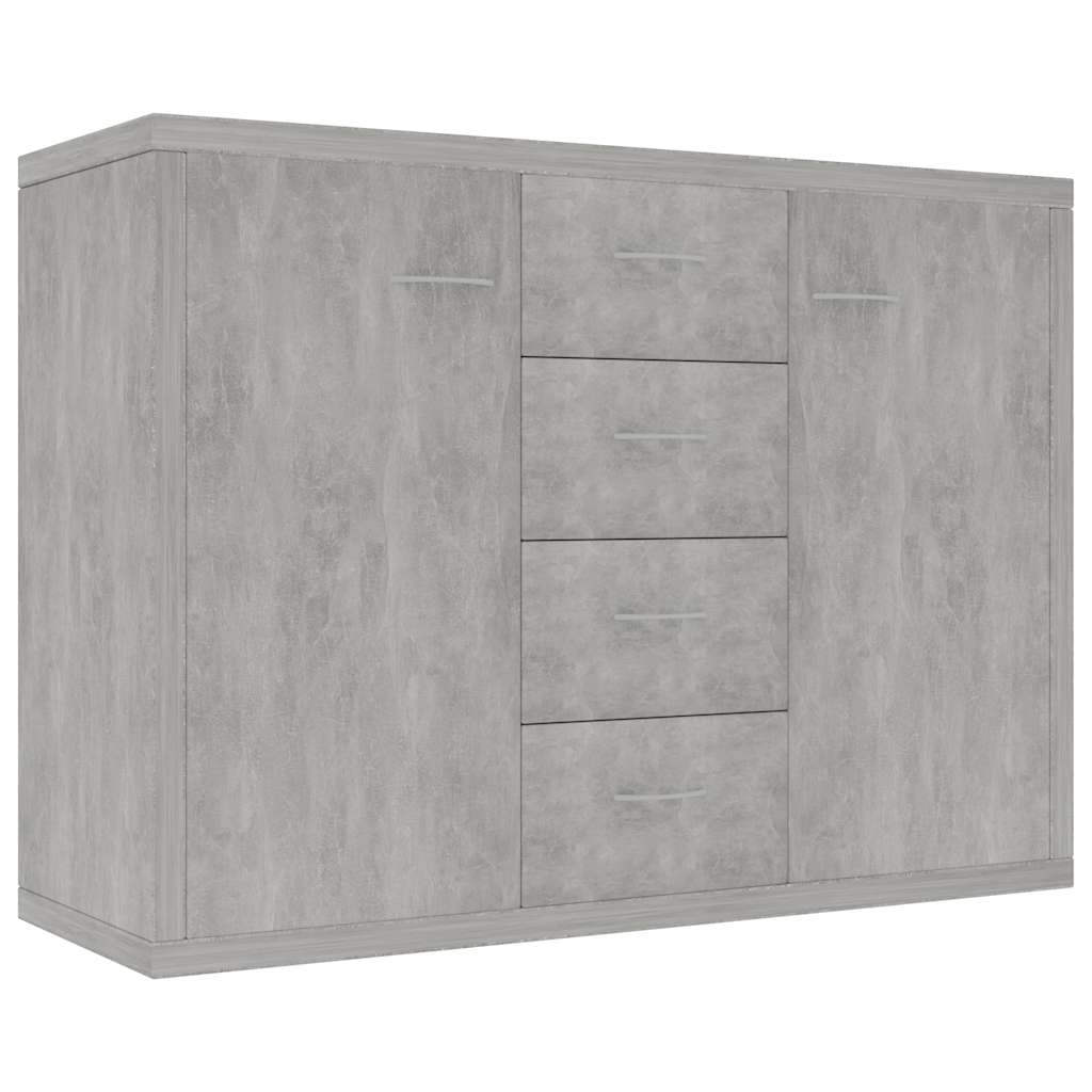Vidaxl dressoir 88x30x65 cm bewerkt hout betongrijs