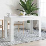 Vidaxl eettafel 120x60x76 cm bewerkt hout wit