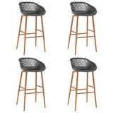 Vidaxl barstoelen 4 st grijs