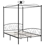 Vidaxl hemelbedframe metaal zwart 120x200 cm