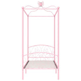 Vidaxl hemelbedframe metaal roze 100x200 cm