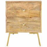 Vidaxl nachtkastje 40x30x50 cm massief mangohout