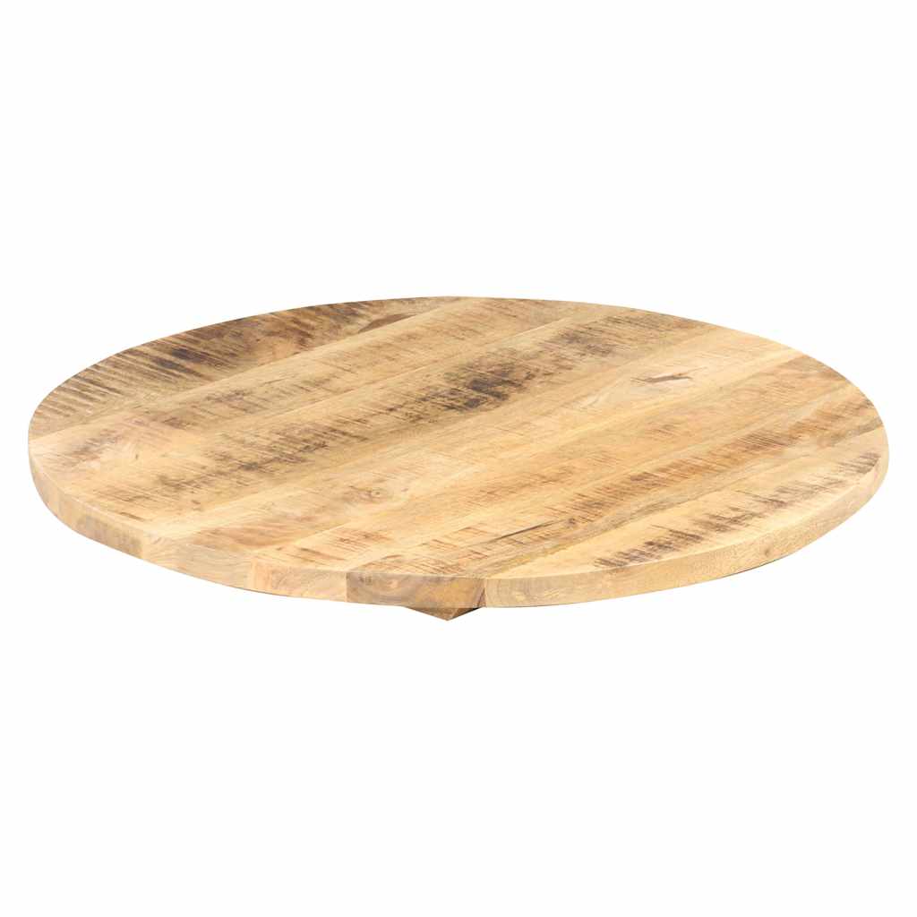 Vidaxl tafelblad rond 25-27 mm 80 cm massief mangohout