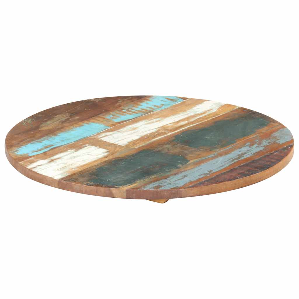 Vidaxl tafelblad rond 25-27 mm 50 cm massief gerecycled hout