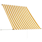 Vidaxl Luifel Extendible 100x150 cm amarillo y blanco