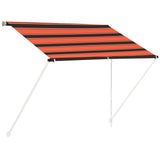 Vidaxl Luifel Extendible 100x150 cm de naranja y marrón