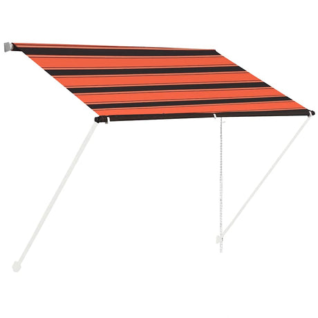 Vidaxl luifel extensible 100x150 cm orange et brun