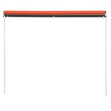 Vidaxl Luifel extensible 100x150 cm orange et brun