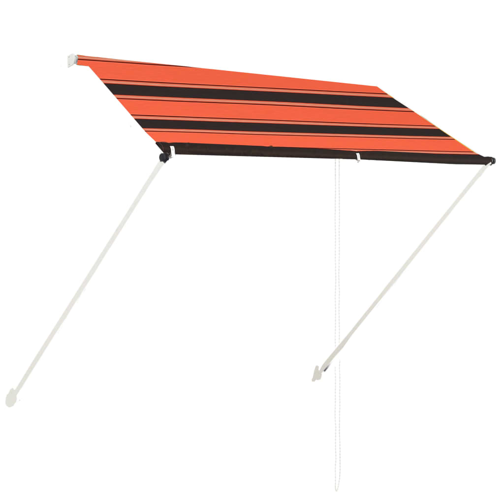 Vidaxl Luifel Extendible 200x150 cm de naranja y marrón