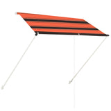 Vidaxl Luifel utdragbar 200x150 cm orange och brun