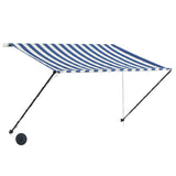 VidaXL Laifel Extendable with LED 250x150 cm blue and white