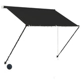 Vidaxl luifel extensible avec LED 200x150 cm anthracite