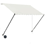 Vidaxl Luifel extensible avec la crème LED 200x150 cm