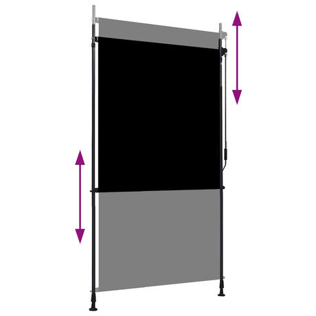 Vidaxl Rouleau aveugle pour l'extérieur de 120x270 cm anthracite