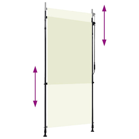 Vidaxl Rouleau à l'aveugle pour la crème à l'extérieur de 100x270 cm