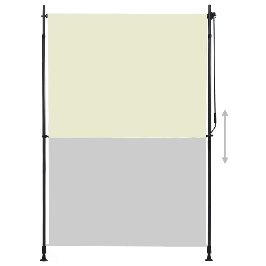 Vidaxl Roller blind for outside 150x270 cm cream