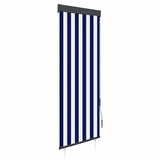 Vidaxl Rouleau aveugle pour l'extérieur de 60x250 cm bleu et blanc