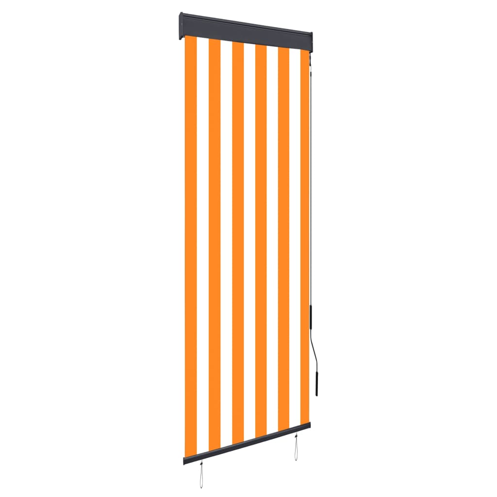 VidaXL roller blind for outside 60x250 cm white and orange