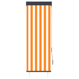 Vidaxl Rouleau aveugle pour l'extérieur de 60x250 cm blanc et orange