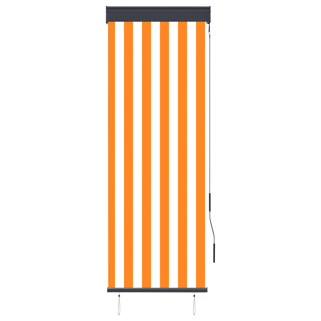 VidaXL roller blind for outside 60x250 cm white and orange