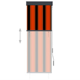 Vidaxl Rouleau aveugle pour l'extérieur de 60x250 cm orange et brun