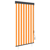 Vidaxl Roller Blind pro venku 80x250 cm bílá a oranžová