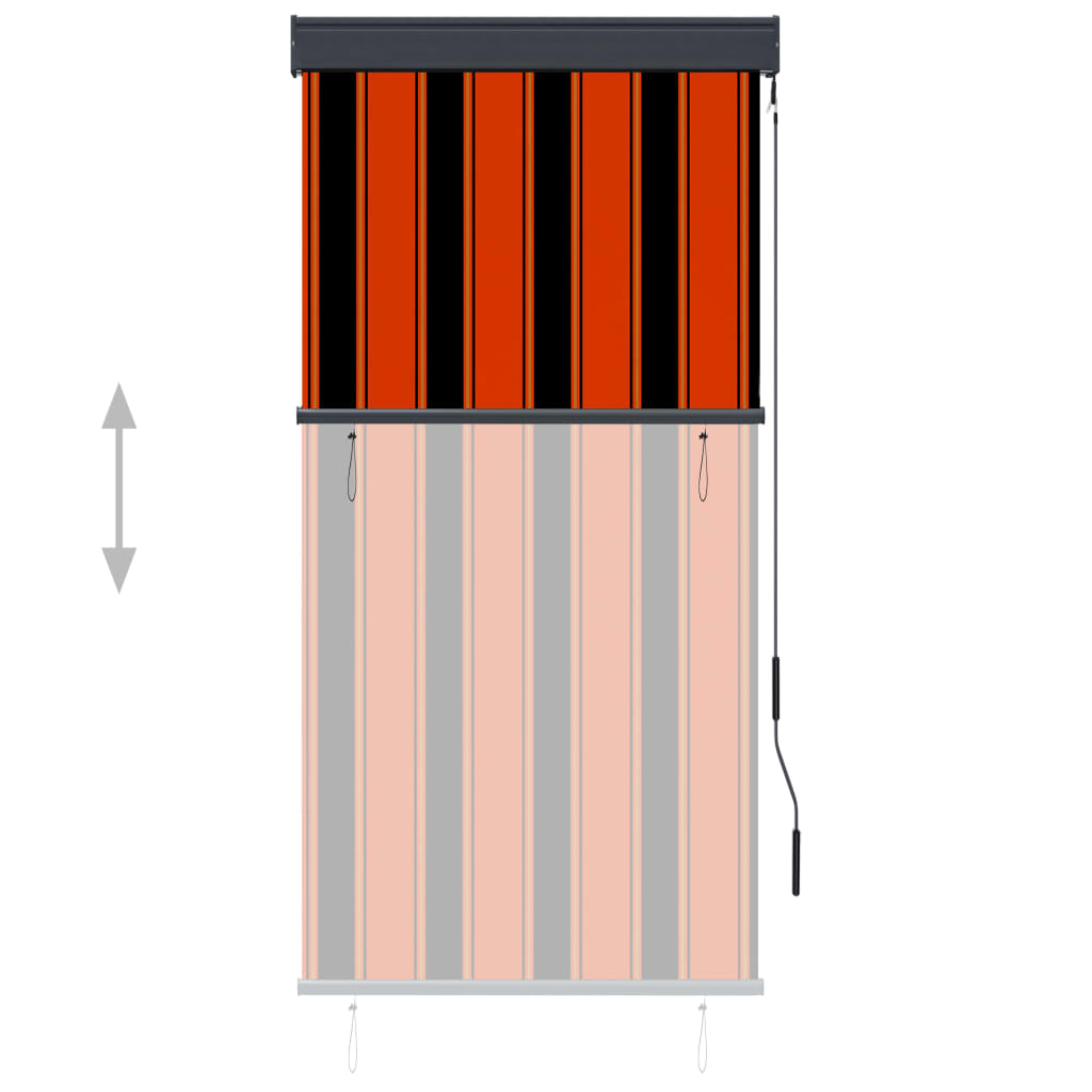 Vidaxl valjček Slepi za zunaj 80x250 cm oranžno in rjavo