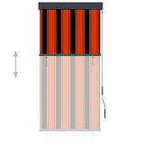 Vidaxl valjček Slepi za zunaj 80x250 cm oranžno in rjavo