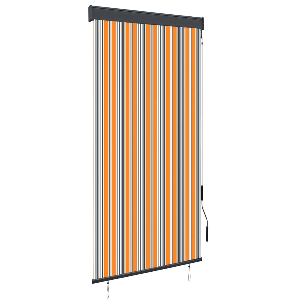 Vidaxl Roller Blind für externen 100x250 cm gelb und blau