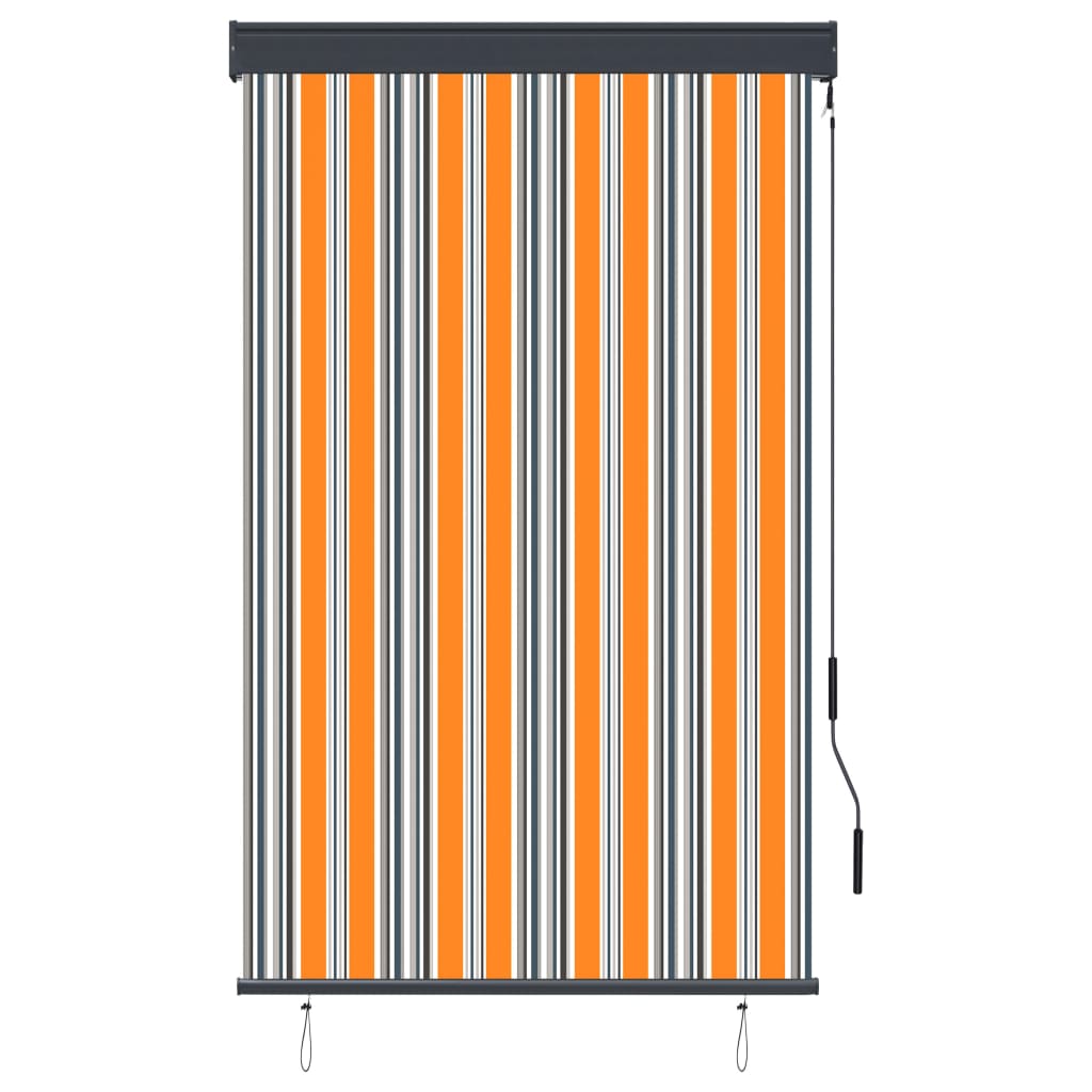 Vidaxl Roller Blind für externen 100x250 cm gelb und blau