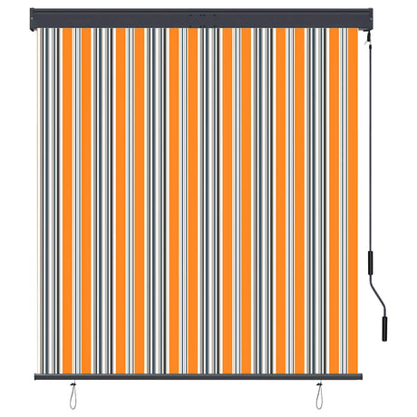 Vidaxl rolgordijn voor buiten 140x250 cm geel en blauw