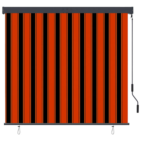 Vidaxl rolgordijn voor buiten 160x250 cm oranje en bruin