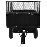 Remorque benne VidaXL pour tondeuses autoportées 300 kg