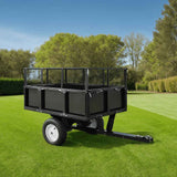 Remorque benne VidaXL pour tondeuses autoportées 300 kg