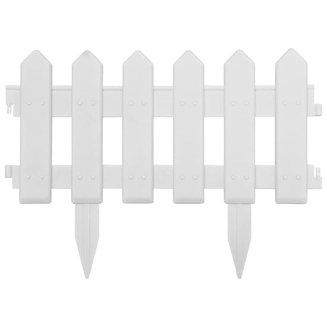 Vidaxl Gazon Arêtes 25 st 10 m pp blanc