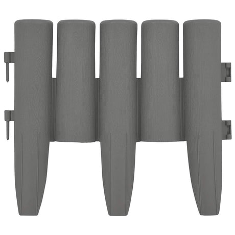 Vidaxl Gazon Arêtes 36 st 10 m pp gris