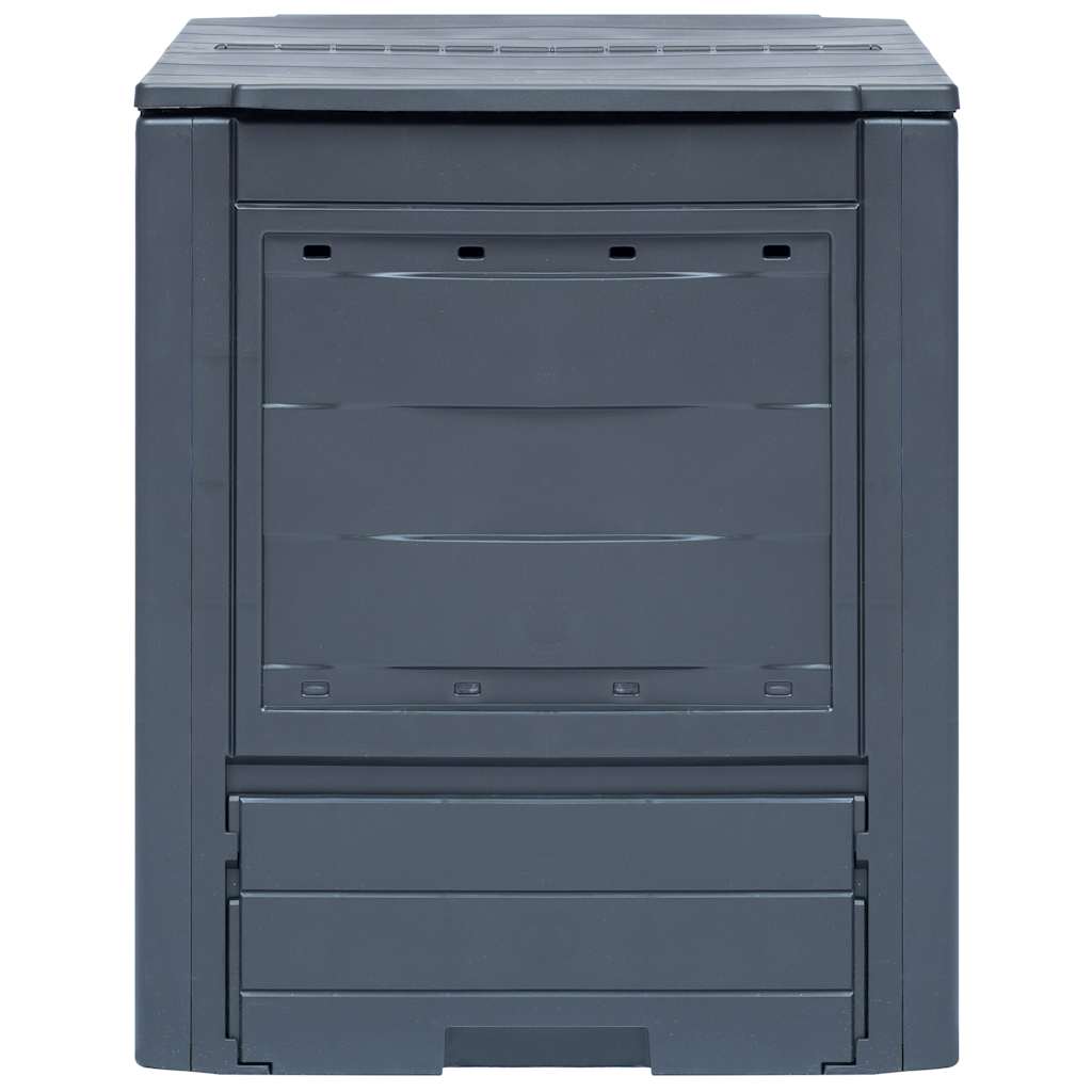 Coldons de compost Vidaxl 2 PCS 520 L 60x60x73 cm Gray