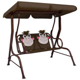 Vidaxl Children's Swing Bank 115x75x110 cm Brown